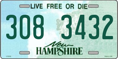 NH license plate 3083432