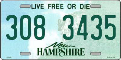 NH license plate 3083435