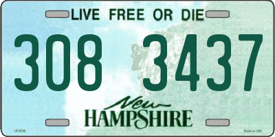 NH license plate 3083437