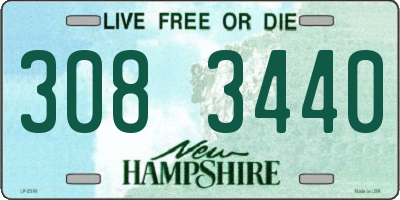 NH license plate 3083440