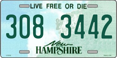 NH license plate 3083442