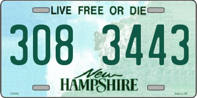 NH license plate 3083443