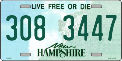 NH license plate 3083447