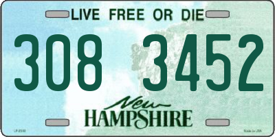 NH license plate 3083452