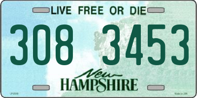 NH license plate 3083453