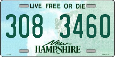 NH license plate 3083460