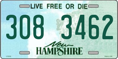 NH license plate 3083462
