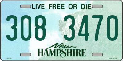 NH license plate 3083470