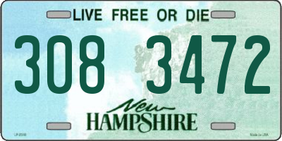 NH license plate 3083472