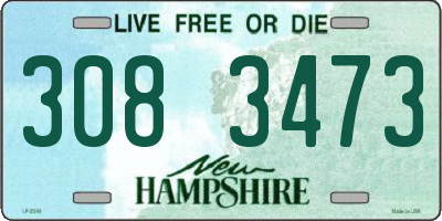 NH license plate 3083473