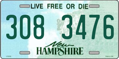 NH license plate 3083476