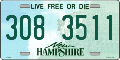 NH license plate 3083511