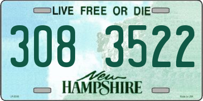 NH license plate 3083522
