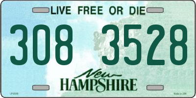NH license plate 3083528