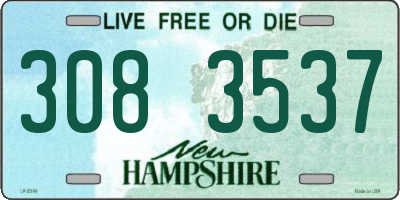NH license plate 3083537