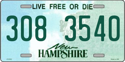 NH license plate 3083540