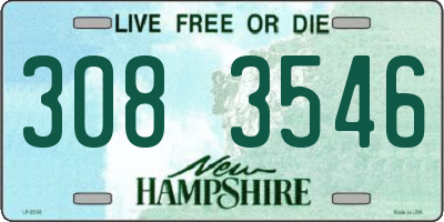 NH license plate 3083546