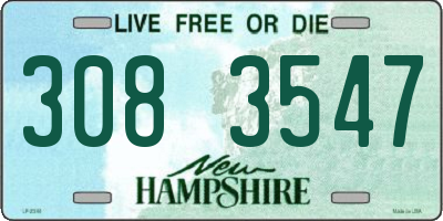 NH license plate 3083547
