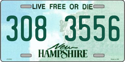 NH license plate 3083556