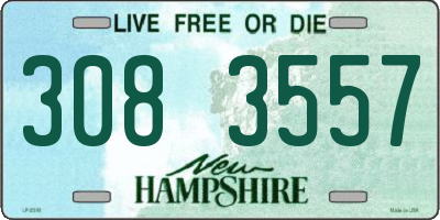 NH license plate 3083557