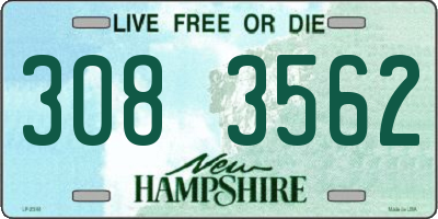 NH license plate 3083562
