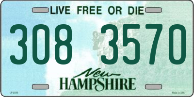 NH license plate 3083570