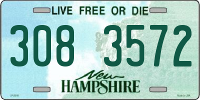 NH license plate 3083572
