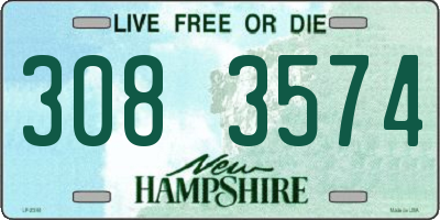 NH license plate 3083574