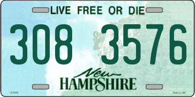 NH license plate 3083576