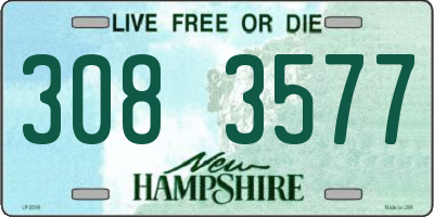 NH license plate 3083577