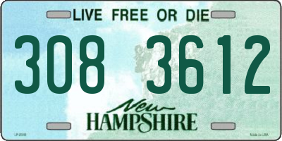 NH license plate 3083612