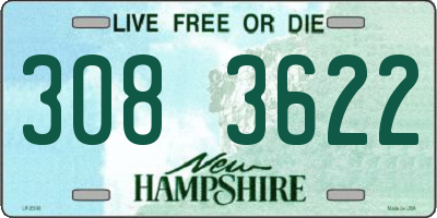 NH license plate 3083622