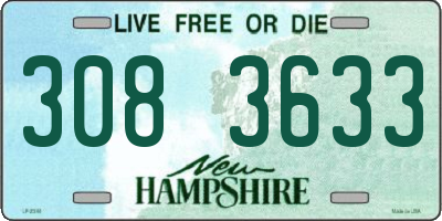 NH license plate 3083633