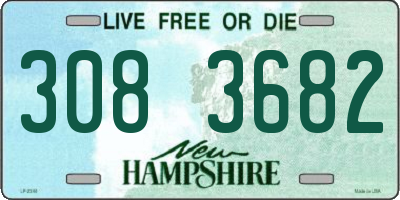 NH license plate 3083682