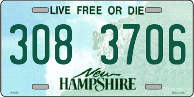 NH license plate 3083706
