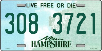 NH license plate 3083721