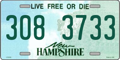 NH license plate 3083733