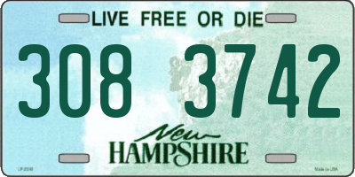 NH license plate 3083742