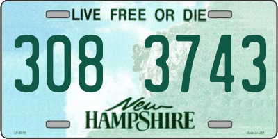 NH license plate 3083743