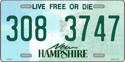 NH license plate 3083747