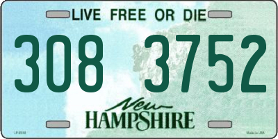 NH license plate 3083752