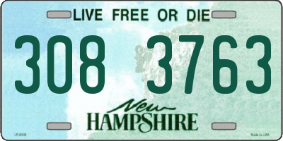 NH license plate 3083763