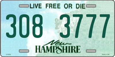NH license plate 3083777