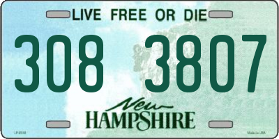 NH license plate 3083807