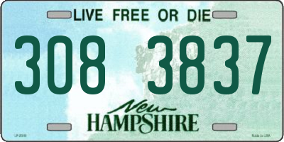 NH license plate 3083837