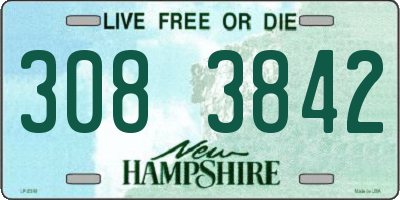 NH license plate 3083842