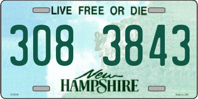 NH license plate 3083843