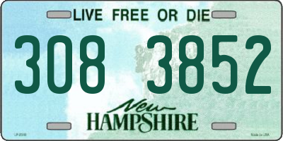 NH license plate 3083852