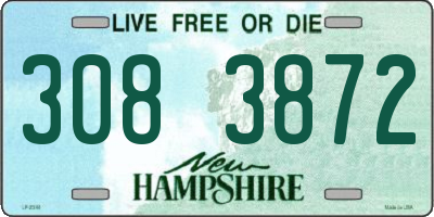 NH license plate 3083872