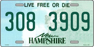 NH license plate 3083909